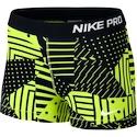 Damen Shorts Nike Pro Patch Work 3" Volt