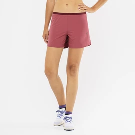 Damen Shorts Salomon Cross 5" Short Earth Red