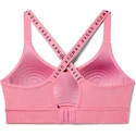Damen Sport BH Under Armour Infinity Mid Heather Bra rosa