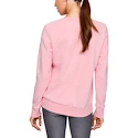 Damen Sweatshirt Under Armour 12.1 Rival Fleece Sportstyle Graphic Cre Pink