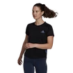 Damen T-Shirt adidas  Adizero Tee Black XS