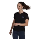 Damen T-Shirt adidas  Adizero Tee Black XS