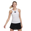 Damen T-Shirt adidas  Paris Y-Tank Primeblue White