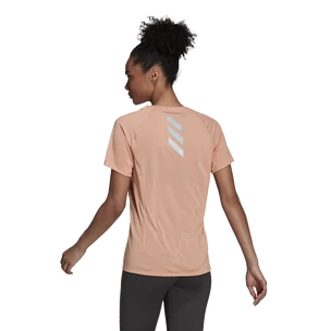 Damen T-Shirt adidas  Runner Tee Ambient Blush XS