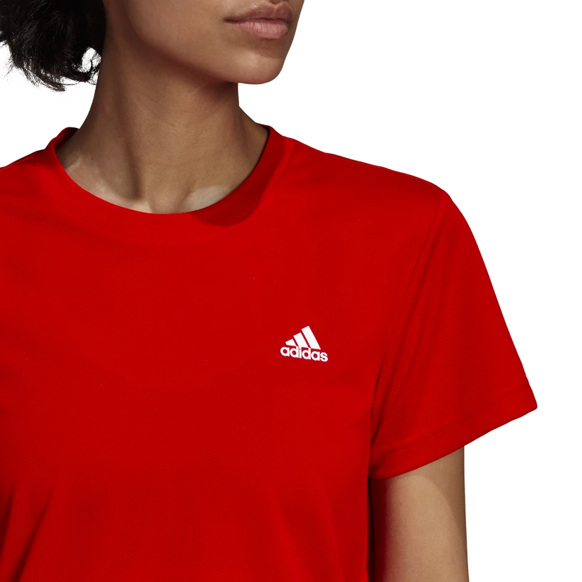 Damen T Shirt adidas Short Sleeve Tee Vivid Red XS Sportega