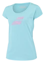 Damen T-Shirt Babolat  Exercise Flag Tee Women Angel Blue