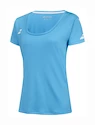 Damen T-Shirt Babolat  Play Cap Sleeve Top Women Cyan Blue