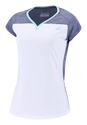 Damen T-Shirt Babolat  Play Cap Sleeve Top Women White/Blue