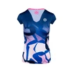 Damen T-Shirt BIDI BADU  Bella 2.0 Tech V-Neck Tee Dark Blue/Rose