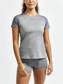 Damen T-Shirt Craft Essence Slim SS Grey