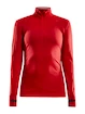 Damen T-Shirt Craft Fuseknit Comfort Zip Red