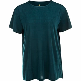 Damen T-Shirt Endurance Lizzy Slub S/S Tee Marble Green
