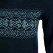 Damen T-Shirt Endurance Yalia Seamless Wool Print LS Baselayer dunkelblau