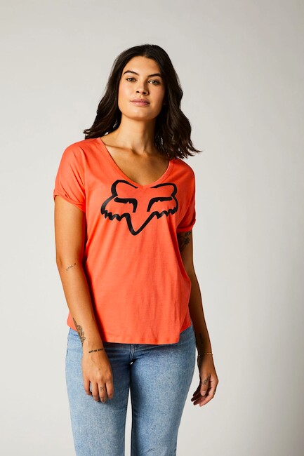Damen T-Shirt Fox  Boundary Flamingo