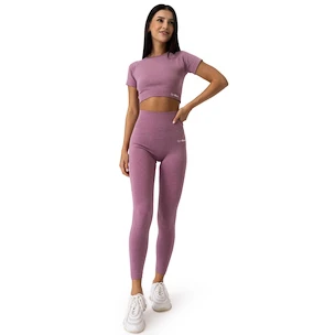 Damen T-Shirt GymBeam  FLO CropTop Violet XL