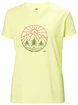 Damen T-Shirt Helly Hansen  Skog Recycled Graphic Tee Fadded Yallow