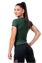 Damen T-Shirt Nebbia Hero Hero 576 dark green