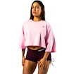 Damen T-Shirt Nebbia STRONG BEAUTY Oversized Cropped Tee JUST FLOW 431 pink