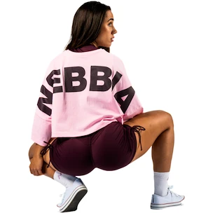 Damen T-Shirt Nebbia STRONG BEAUTY Oversized Cropped Tee JUST FLOW 431 pink