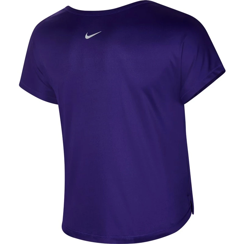 Damen T Shirt Nike Swoosh Run Top SS Purple XS