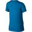 Damen T-Shirt Nike Tee Swoosh Logo Blue