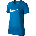 Damen T-Shirt Nike Tee Swoosh Logo Blue