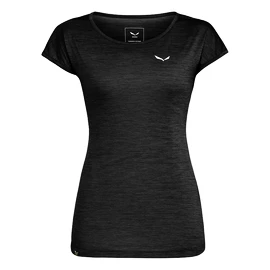 Damen T-Shirt Salewa Puez melange dry Black out