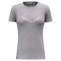 Damen T-Shirt Salewa  Solidlogo Dri-release Heather grey 40