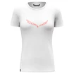 Damen T-Shirt Salewa  Solidlogo Dri-release White