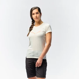 Damen T-Shirt Salewa Solidlogo Dri-release White