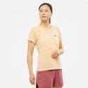 Damen T-Shirt Salomon  Cross Rebel SS Tee Apricot Ice