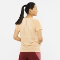 Damen T-Shirt Salomon  Cross Rebel SS Tee Apricot Ice