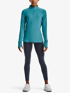 Damen T-Shirt Under Armour  Qualifier Run 2.0 1/2 Zip-BLU XS