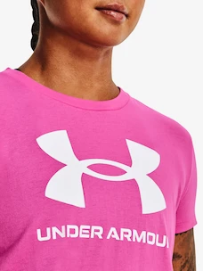Damen T-Shirt Under Armour  SPORTSTYLE LOGO SS-PNK XS
