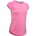 Damen T-Shirt Under Armour Streaker 2.0 Shift Short Sleeve rosa