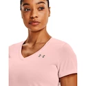 Damen T-Shirt Under Armour Tech SSV - Twist rosa Tint