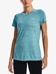 Damen T-Shirt Under Armour  Tech Tiger SSC-BLU