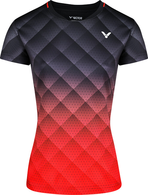 Damen-T-Shirt Victor T-14100 C Schwarz