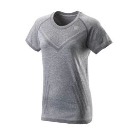 Damen T-Shirt Wilson Power Seamless Crew Dark Grey