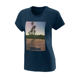 Damen T-Shirt Wilson Scenic Tech Tee Blue