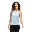 Damen Tank-Top adidas  3-Stripes Logo Magic Grey