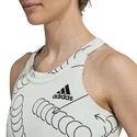 Damen Tank-Top adidas  Club Graphic Tank Linen Green