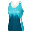 Damen Tank-Top Mizuno  Printed Tank Scuba Blue/Blue Coral