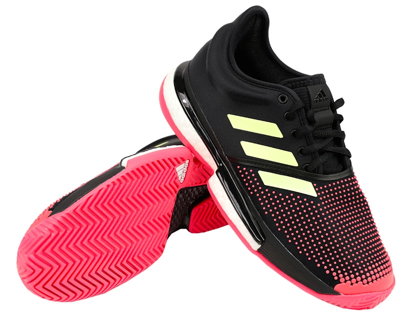 Damen Tennisschuhe adidas SoleCourt Boost W Black Red Sportega