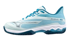 Damen Tennisschuhe Mizuno Wave Exceed LIGHT 2 CC Blue Glow/Moroccan Blue/Blue Topaz