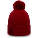 Damen-Wintermütze New Era Bobble Knit MLB New York Yankees Rot