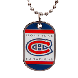 Dog Tag Necklace NHL Montreal Canadiens