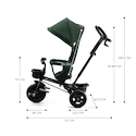 Dreirad Kinderkraft Aveo Mystic Green
