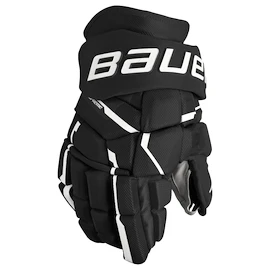 Eishockeyhandschuhe Bauer Supreme MACH Black/White Intermediate