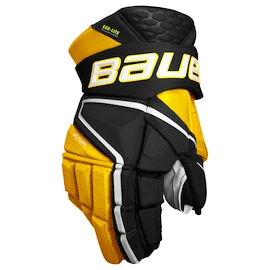 Eishockeyhandschuhe Bauer Vapor Hyperlite Black/Gold Intermediate
